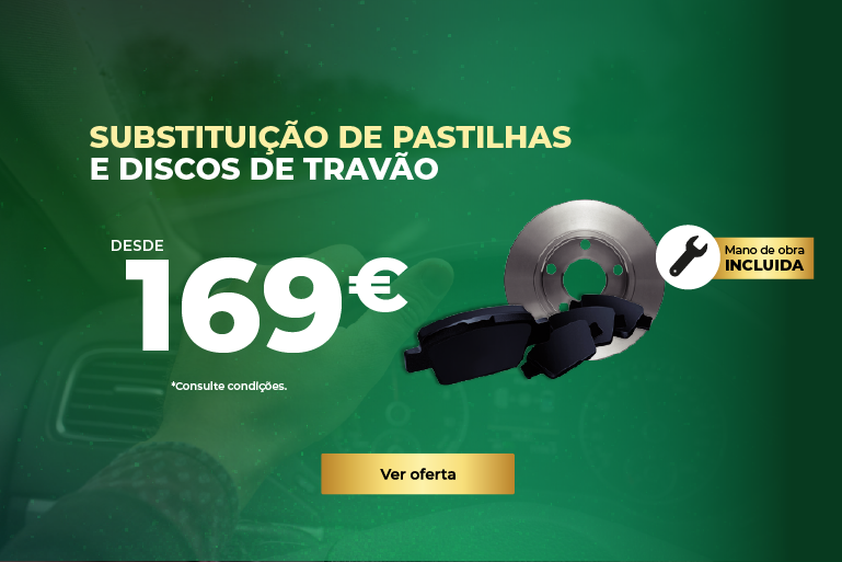pastilhas e discos de travão